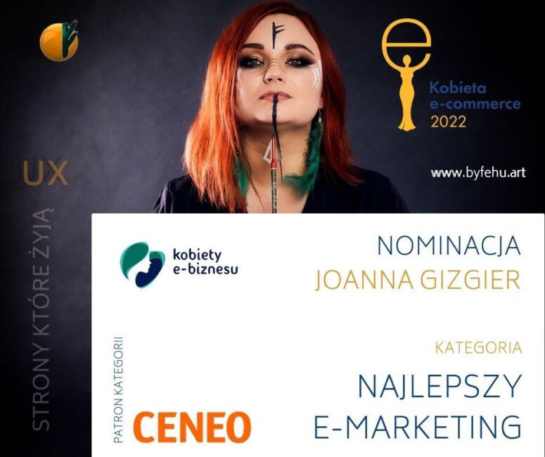 Nominowana do Kobieta e-commerce 2022 Joanna Gizgier z by Fehu w kategorii najlepszy e-marketing