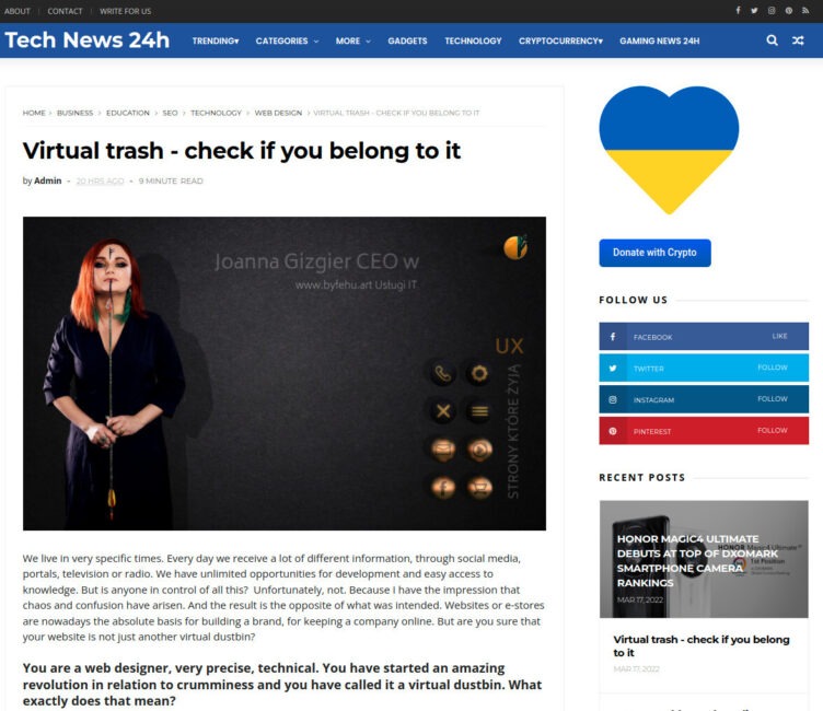 tech news 24h joanna gizgier by fehu virtualny śmietnik